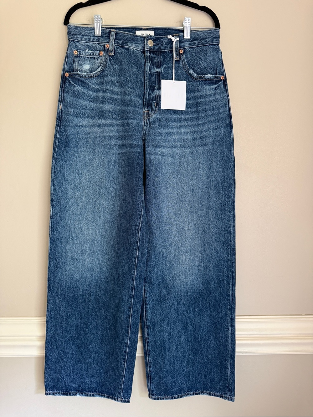 NWT Pistola High Rise Bowed Wide Leg Tate Fulton Women's Jean, size 29